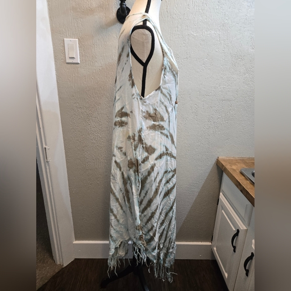 Ingear Resort Bohemian Tie-Dye Sleeveless Maxi Dress Cover Up - Picture 3 of 11